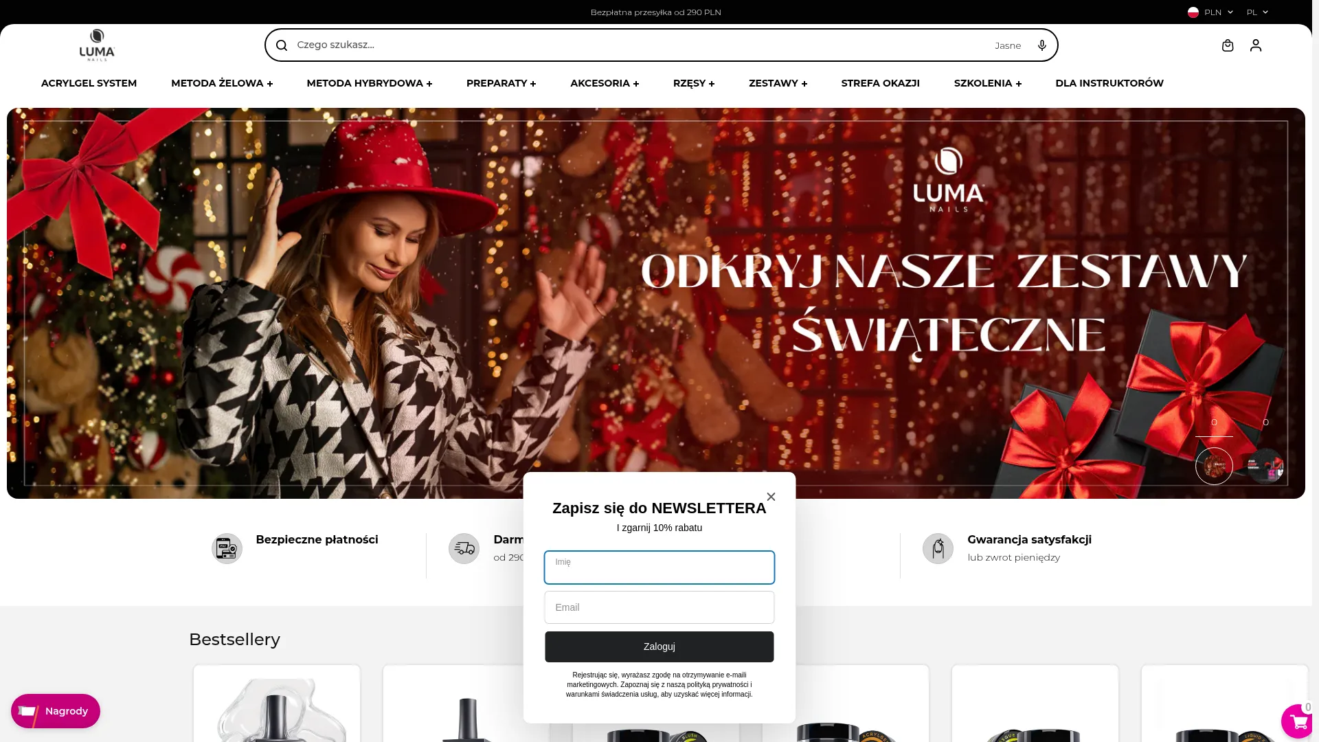 lumanails.pl screenshot