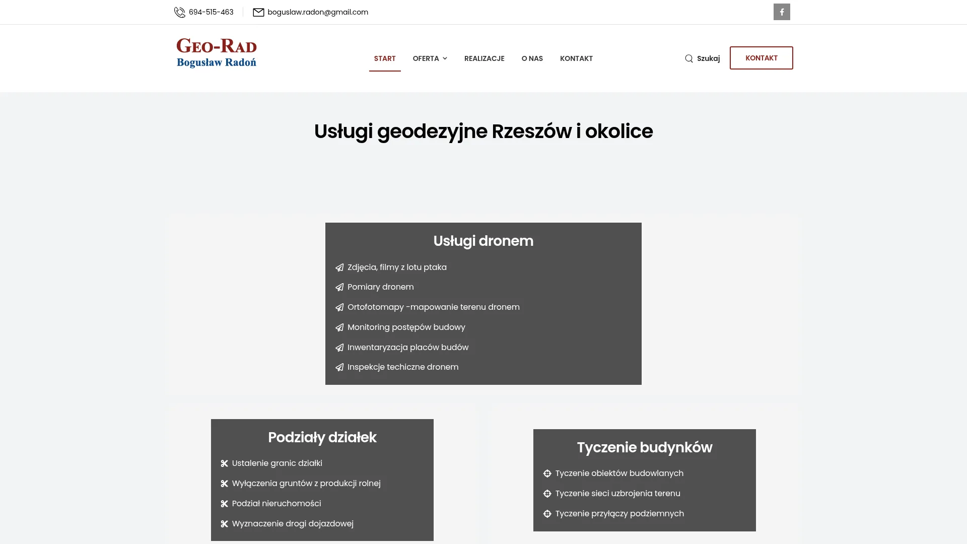 rzeszow-geodeta.pl screenshot